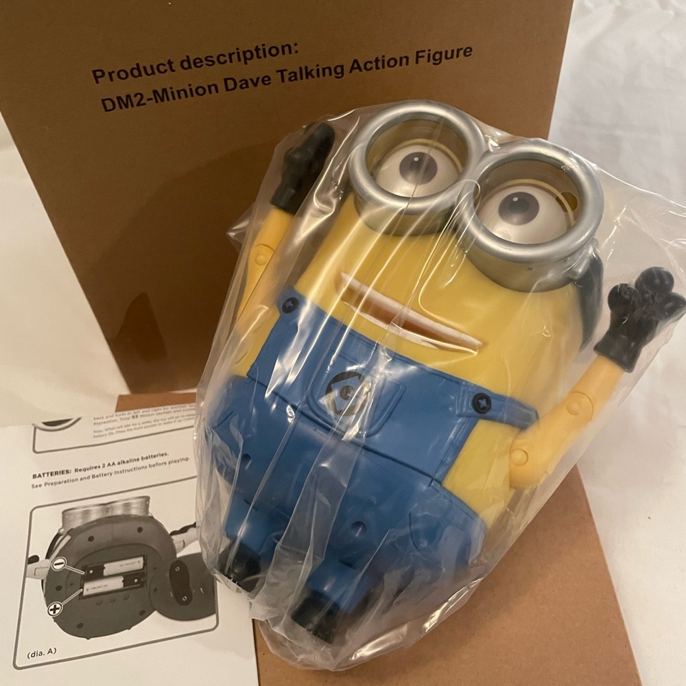 Minion Dave Talking Action Figure BNWT